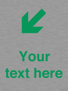 Custom Safe Condition inverse: Green Down left right arrow